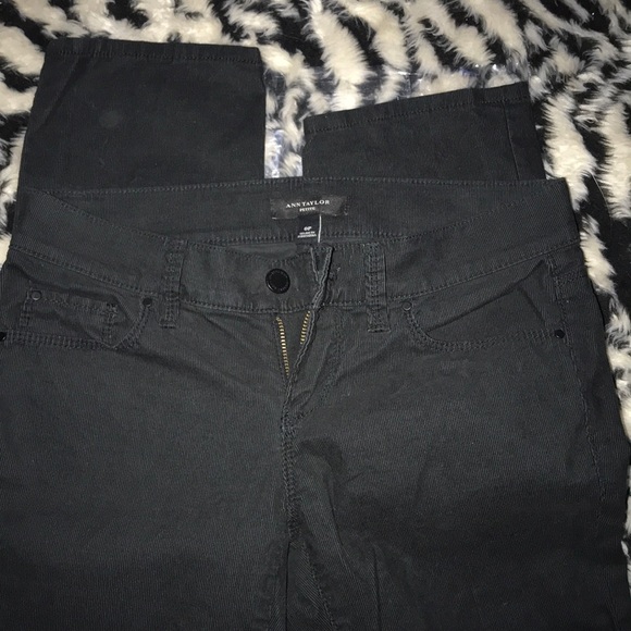 Ann Taylor Petite 0P Black corduroy New - Picture 3 of 6